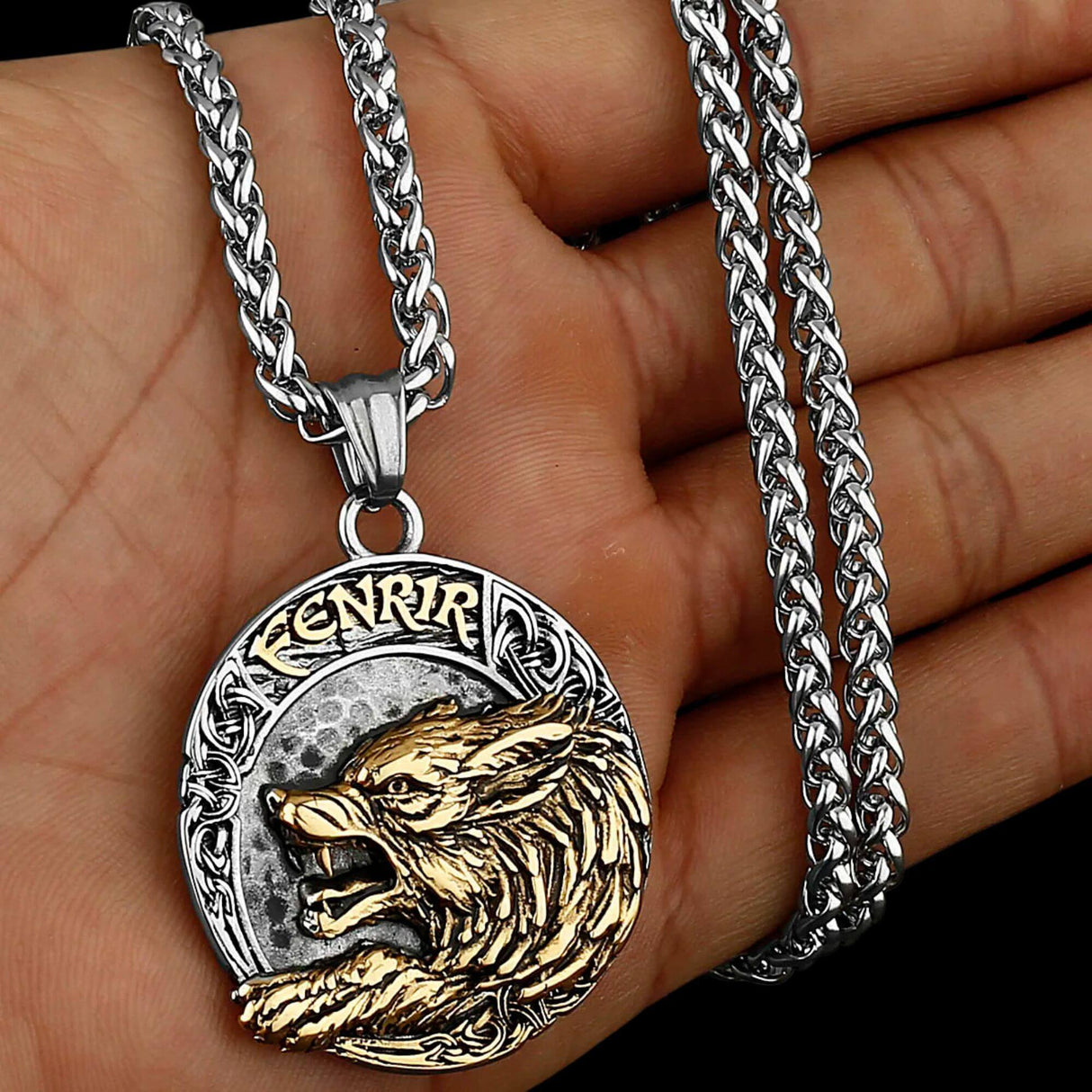 Golden Fenrir Necklace