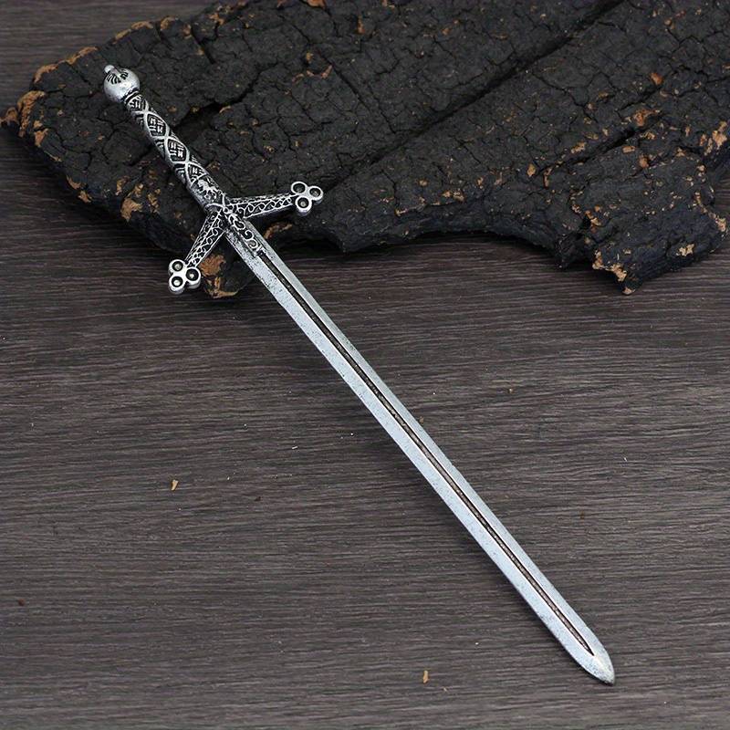 Grace of Freyja Hair Sticks – Silver Plated Viking Hair  display picture 1
