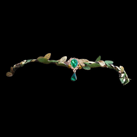 Handmade Woodland Green Stone Crown-Tales of Valhalla