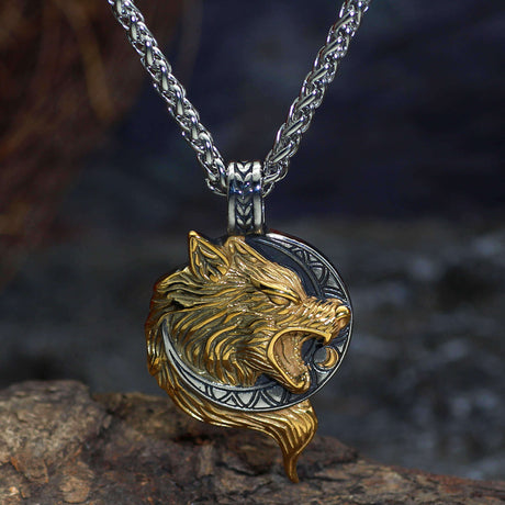 Hati Chasing the Moon Necklace-Tales of Valhalla