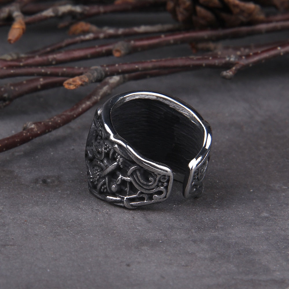 Valknut Viking Ring