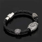 Helm of Awe Viking Leather Bracelet