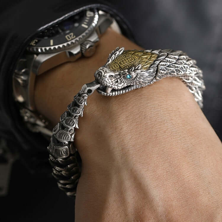 Jörmungandr Serpent Retro Bracelet – Tales of Valhalla
