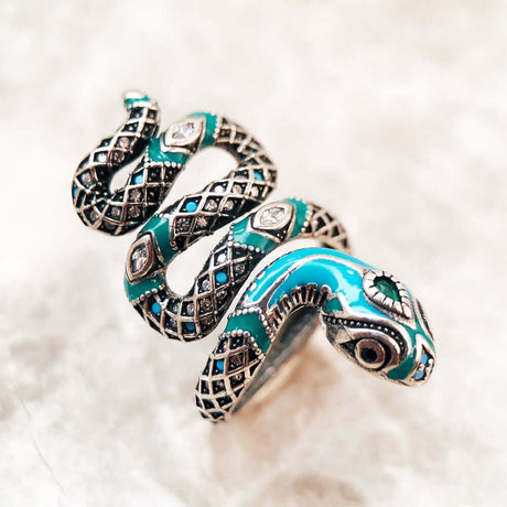 Jormungandr Zirconia Ring