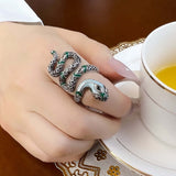 Jormungandr Zirconia Ring