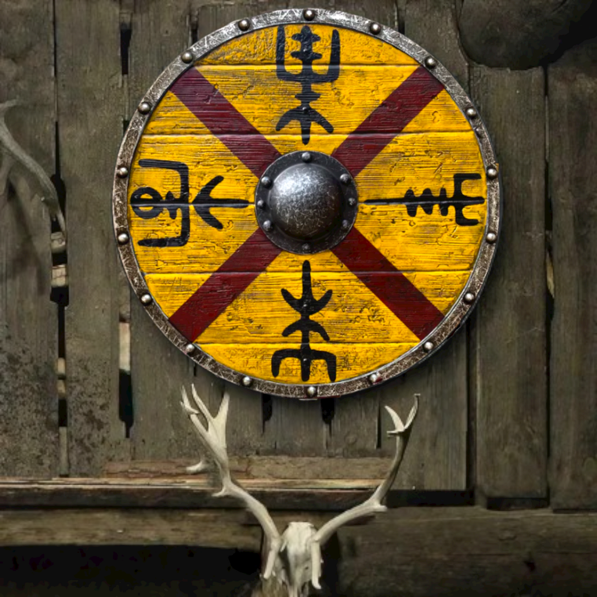 King Finehair Vegvisir Plank Shield