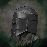 Knight Leather Mask Helmet