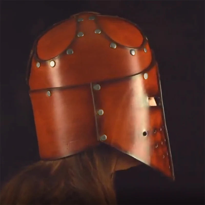 Knight Leather Mask Helmet