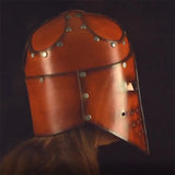 Knight Leather Mask Helmet