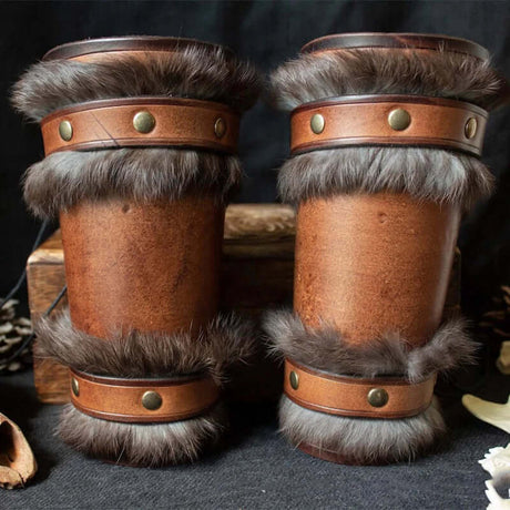 Leather Arm Gauntlets Bracer-Tales of Valhalla