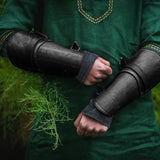 Leather Buckle Arm Cuff Bracer