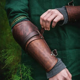 Leather Buckle Arm Cuff Bracer