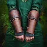 Leather Buckle Arm Cuff Bracer-Tales of Valhalla