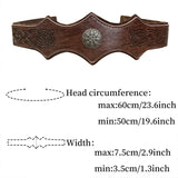 Leather Crown Tiara Headband