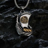 Longship Valknut Necklace