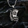 Longship Valknut Necklace