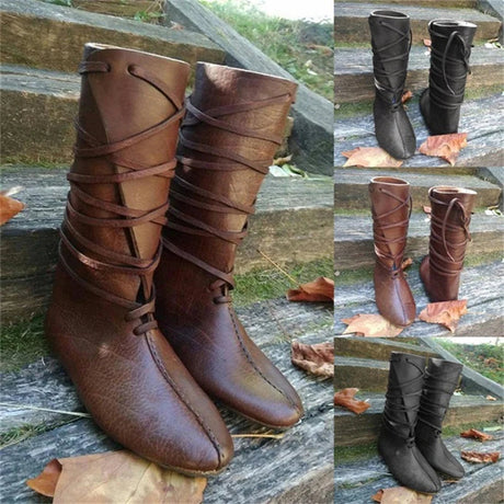 Medieval Leather Boots-Tales of Valhalla