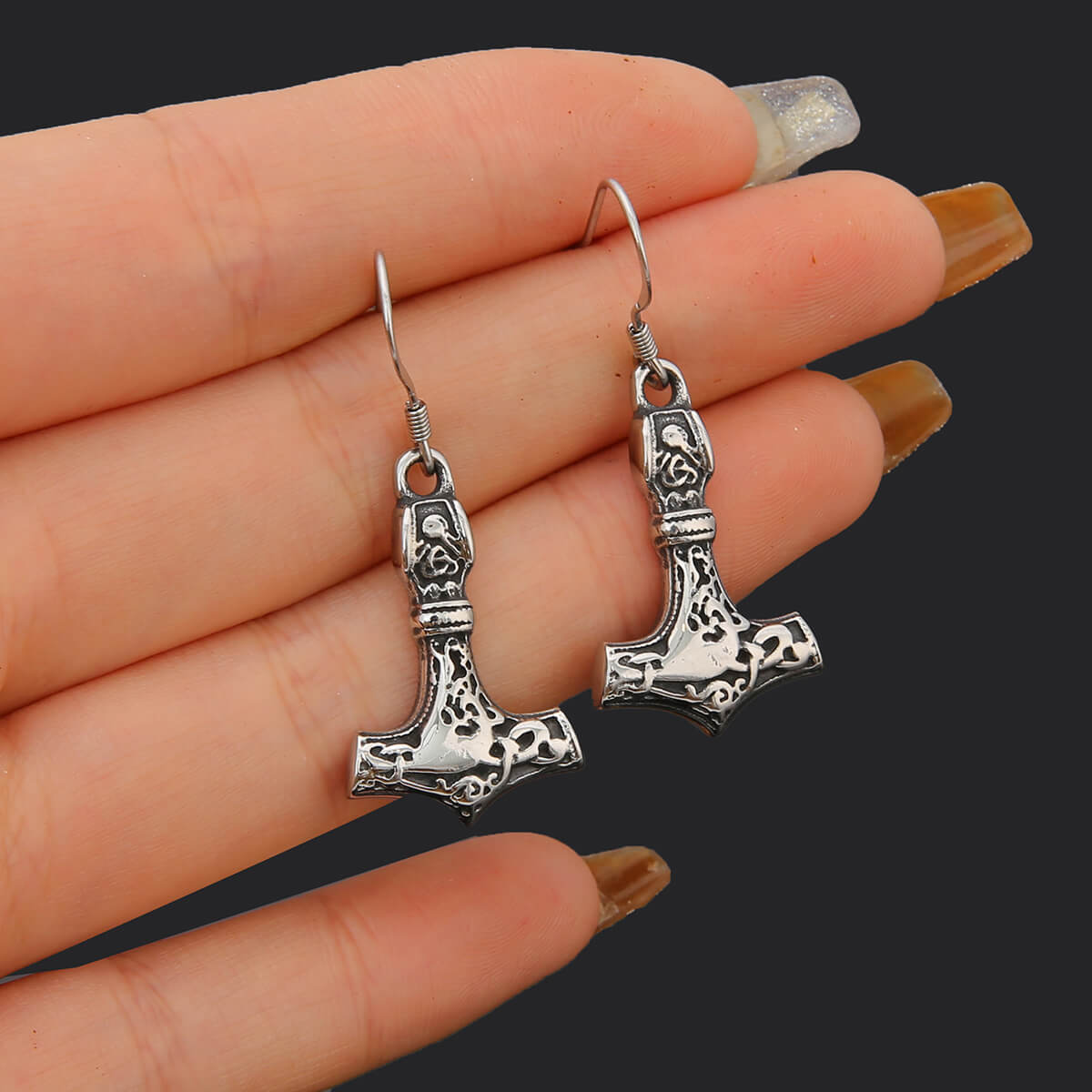 Mjolnir Earrings