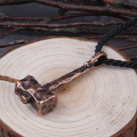 Mjolnir Leather Necklace-Tales of Valhalla