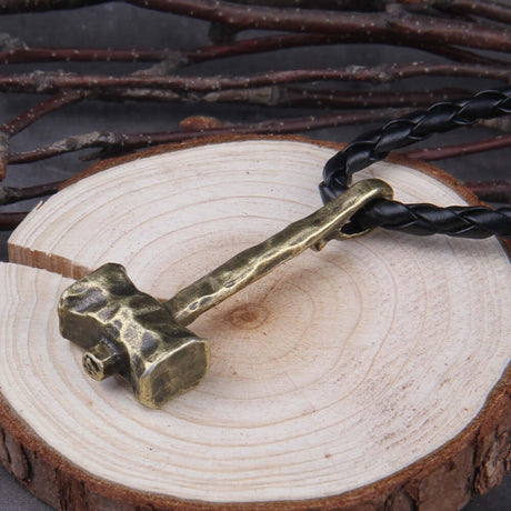 Mjolnir Leather Necklace-Tales of Valhalla