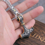 Mjölnir Runes Necklace