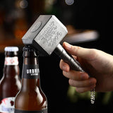 Mjolnir Thor Hammer Bottle Opener Keychain