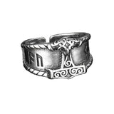 Mjölnir and Runes Bold Ring