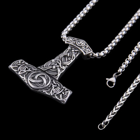 Mjölnir and Triquetra Necklace-Tales of Valhalla