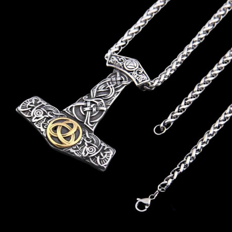 Mjölnir and Triquetra Necklace-Tales of Valhalla