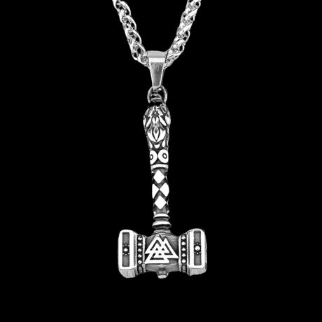 Mjolnir and Valknut Necklace-Tales of Valhalla