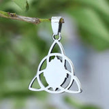 Mystical Moonstone Triquetra Necklace