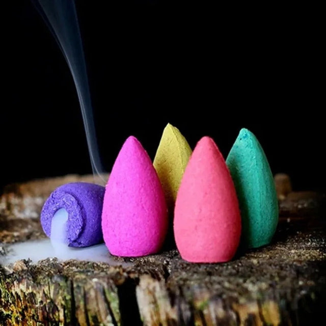 Natural Backflow Scent Cones for Incense Burner