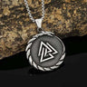 Nordic Viking Dragon Valknut Pendant