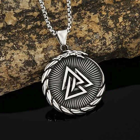 Nordic Viking Dragon Valknut Pendant-Tales of Valhalla