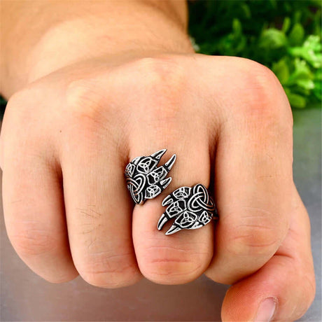 Norse Bear Claw Ring