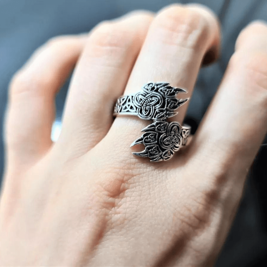 Norse Bear Claw Ring