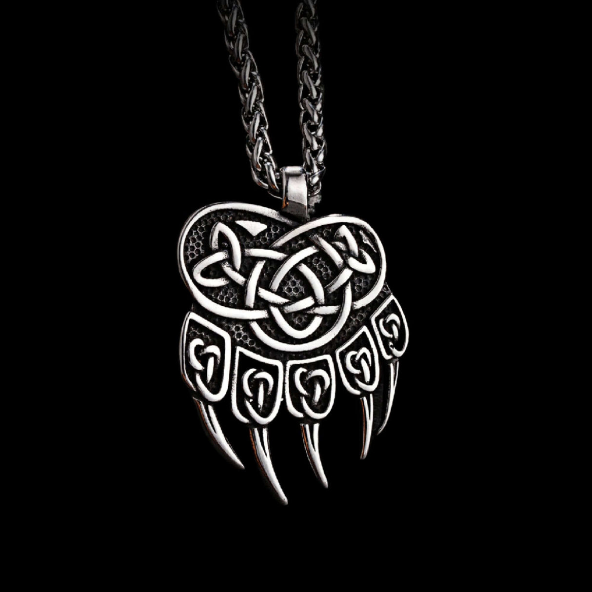 Norse Bear Paw Necklace-Tales of Valhalla