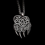 Norse Bear Paw Necklace-Tales of Valhalla