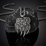 Norse Bear Paw Necklace-Tales of Valhalla