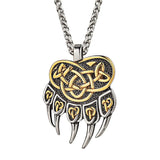 Norse Bear Paw Necklace-Tales of Valhalla