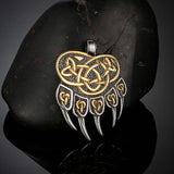 Norse Bear Paw Necklace-Tales of Valhalla