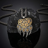 Norse Bear Paw Necklace-Tales of Valhalla