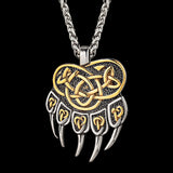 Norse Bear Paw Necklace-Tales of Valhalla