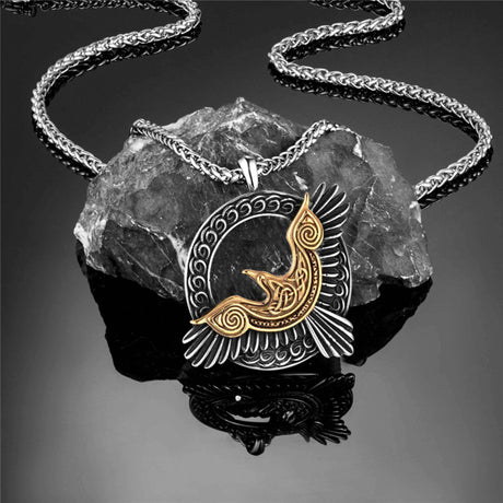 Odin's Raven Necklace-Tales of Valhalla