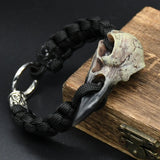 Odins Raven Skull Paracord Bracelet