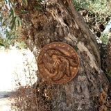 Pair of Raven Wooden Shield