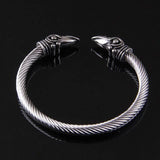 Raven Head Torc Bracelet