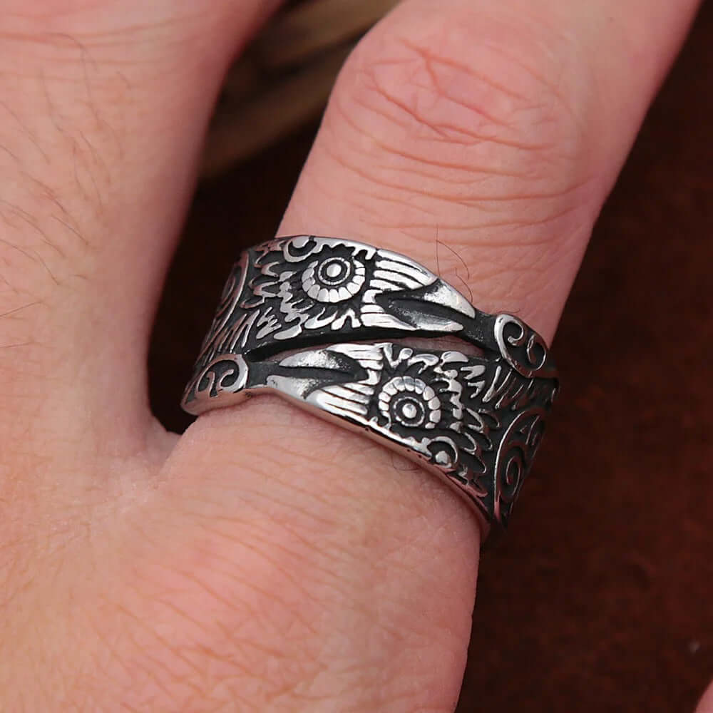 Raven Viking Ring