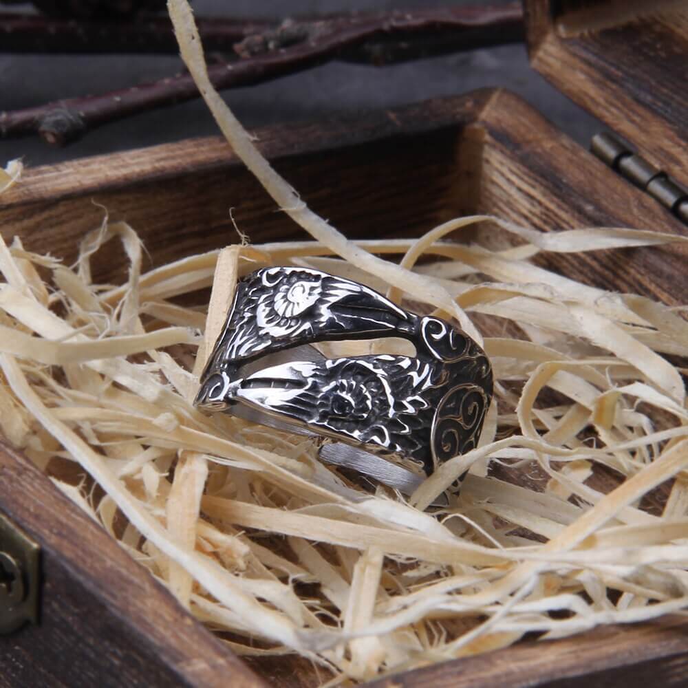 Raven Viking Ring