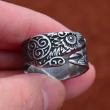 Raven Viking Ring